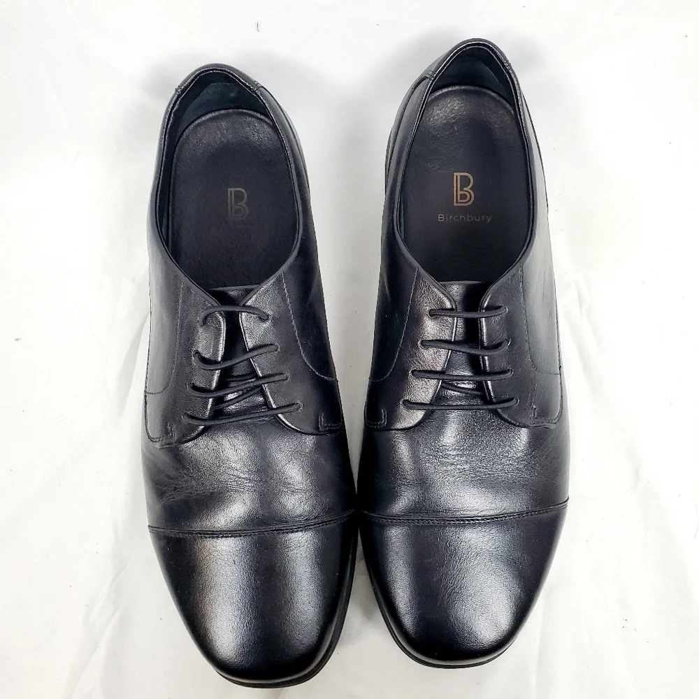 Birchbury Rockwell Black‎ Leather Barefoot Dress Shoe